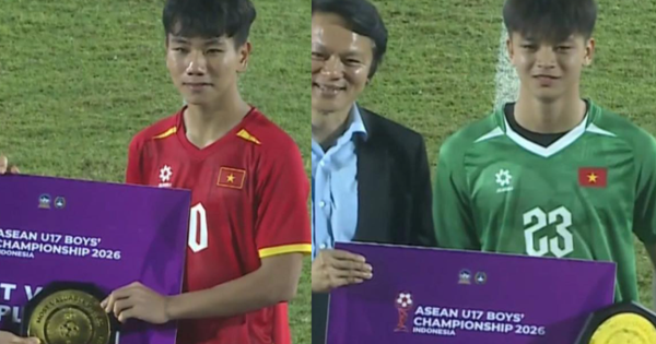 Hai tuyển thủ U17 Việt Nam được AFF vinh danh