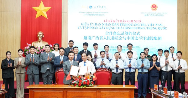 Quảng Trị ký kết hợp tác với Tập đoàn Thái Bình Dương của Trung Quốc