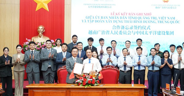 Quảng Trị ký kết hợp tác với Tập đoàn Thái Bình Dương của Trung Quốc