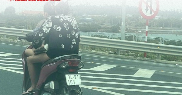 Xử phạt thiếu nữ phóng xe máy ngược chiều ở làn 100 km/giờ trên cao tốc