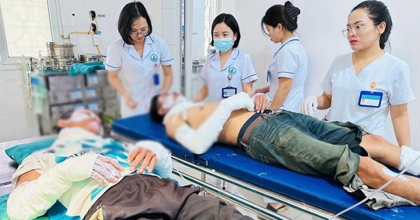 Dùng bình ga thui thịt chó, 2 người bỏng nặng