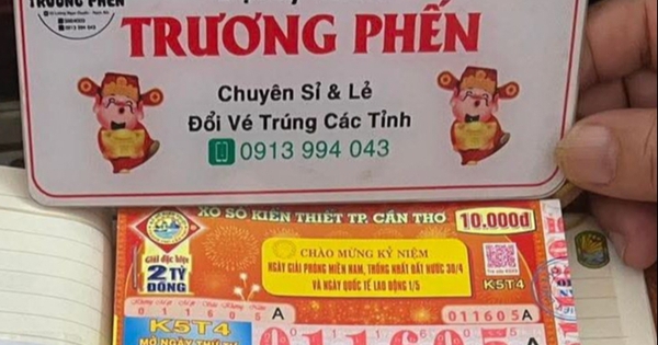 Sáng 30-4, xuất hiện nguyên cây 160 vé trúng xổ số miền Nam