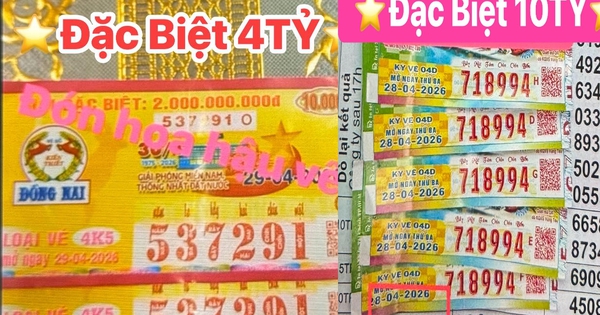 Ba giải độc đắc xổ số miền Nam cùng lộ diện vào chiều 30-4