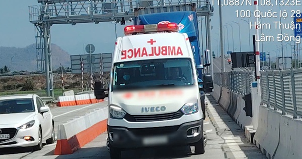 Nguyên nhân chủ xe cứu thương bị phạt 34 triệu đồng trên đường cao tốc