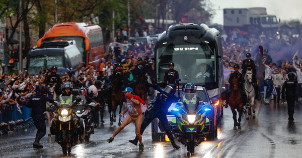 Đêm “hỗn loạn” từ đường phố đến sân Bernabeu của Real Madrid