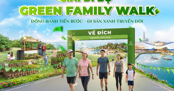 Giải đi bộ ba thế hệ Green Family Walk: Tuổi vàng, tuổi trẻ và tuổi thơ chung nhịp bước