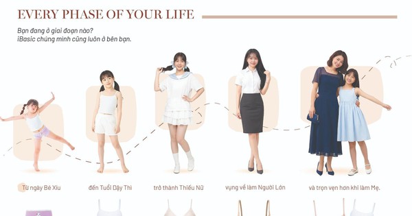 iBasic Vietnam - Nội y đồng hành qua mọi giai đoạn trưởng thành
