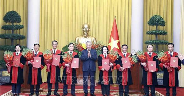 Tổng Bí thư, Chủ tịch nước Tô Lâm trao quyết định bổ nhiệm Thẩm phán TAND tối cao
