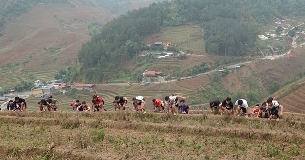 VIDEO: Độc đáo hình ảnh 300 vận động viên tham gia giải leo ruộng bậc thang