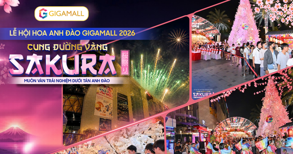 Lễ hội Hoa Anh Đào Gigamall 2026 lập kỷ lục hơn 2 triệu lượt khách tham quan