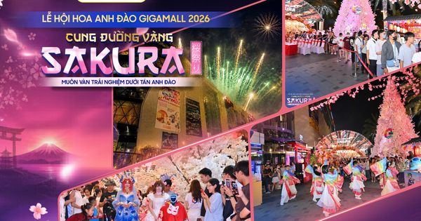Lễ hội Hoa Anh Đào Gigamall 2026 lập kỷ lục hơn 2 triệu lượt khách tham quan