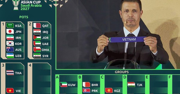 Đội tuyển Việt Nam gặp Hàn Quốc, UAE tại VCK Asian Cup 2027