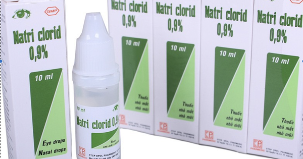 Thu hồi toàn bộ một lô nước muối nhỏ mắt Natri clorid 0,9%
