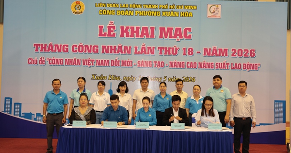 Công đoàn phường Xuân Hòa tiếp sức người lao động