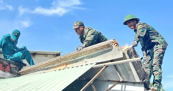 Mưa giông kèm lốc mạnh, nhiều nhà dân ở Châu Đức hư hỏng