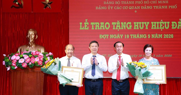 13 đảng viên Đảng bộ các cơ quan Đảng TPHCM nhận Huy hiệu Đảng đợt 19-5