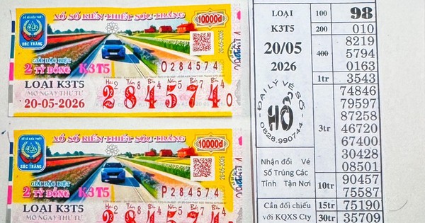 Hai giải độc đắc xổ số miền Nam xuất hiện người trúng vào chiều 21-5