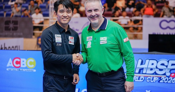 Chiêm Hồng Thái về nhì World Cup billiards ba băng TPHCM