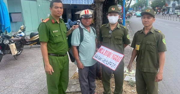Vừa ra quân, Công an ở TPHCM phạt người đàn ông 1,5 triệu đồng