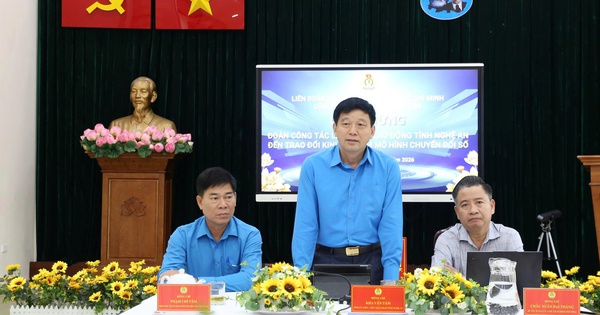LĐLĐ tỉnh Nghệ An và Công đoàn phường Phú Thuận chia sẻ kinh nghiệm chuyển đổi số