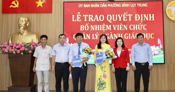 TPHCM: Phường Bình Lợi Trung bổ nhiệm hiệu trưởng các trường tiểu học