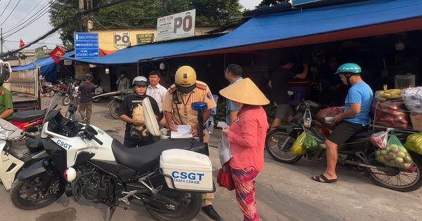Nhiều trường hợp chạy ngược chiều ở chợ đầu mối Thủ Đức bị xử lý