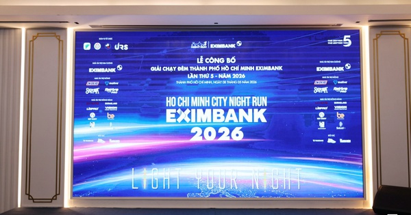 Công bố Giải chạy đêm TP HCM Eximbank 2026, dự kiến thu hút hơn 6.000 vận động viên