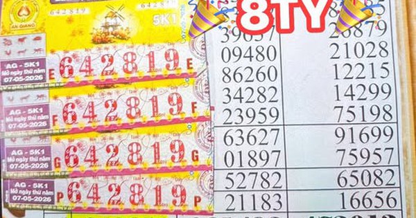 Chiều 8-5, hai giải độc đắc xổ số miền Nam xuất hiện ở 2 tỉnh