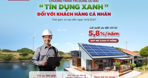 Agribank ưu đãi tín dụng xanh đối với khách hàng cá nhân