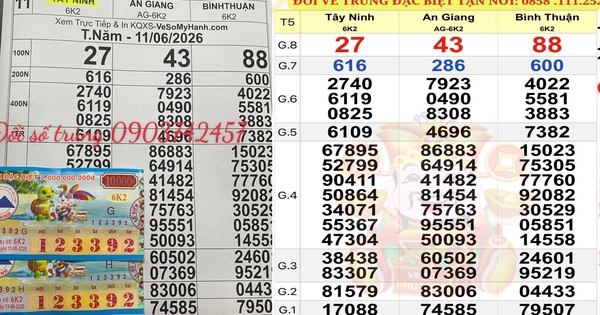 Xổ số miền Nam ngày 11-6: Hai giải độc đắc lộ diện sớm ở TPH
