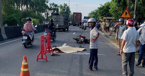 Tai nạn trên Quốc lộ 1 ở Đà Nẵng, người đi xe đạp chết thươn