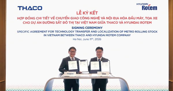 THACO và Hyundai Rotem thúc đẩy nội địa hóa sản xuất đầu máy, toa xe metro tại Việt Nam
