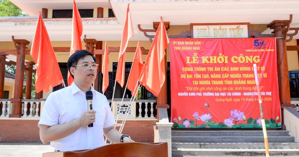 Trường ĐH ở TPHCM xây công trình tri ân liệt sĩ tại Quảng Ngãi