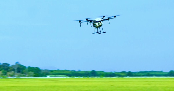 Drone ra đồng, nông dân nhàn hơn