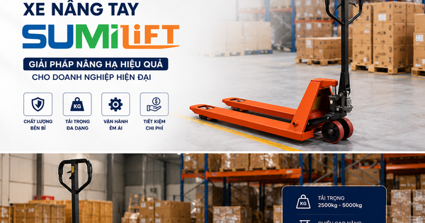 Xe nâng tay SUMILIFT – Giải pháp nâng hạ tiêu chuẩn Nhật