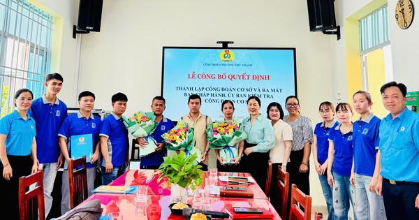 Thêm 3 Công đoàn cơ sở được thành lập tại phường Phú Thạnh