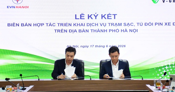 V-Green hợp tác EVNHANOI triển khai 10.000 tủ đổi pin