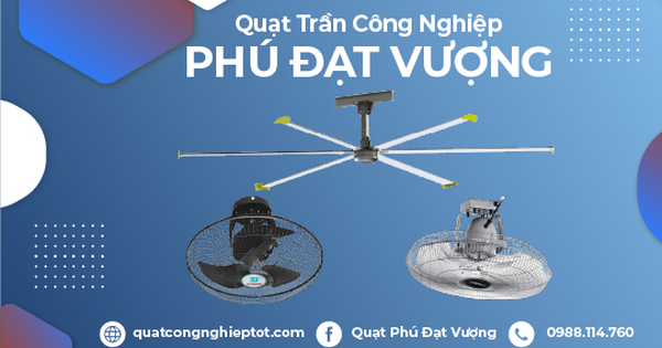 Quạt trần công nghiệp PDV làm mát tối ưu cho không gian sản xuất quy mô lớn