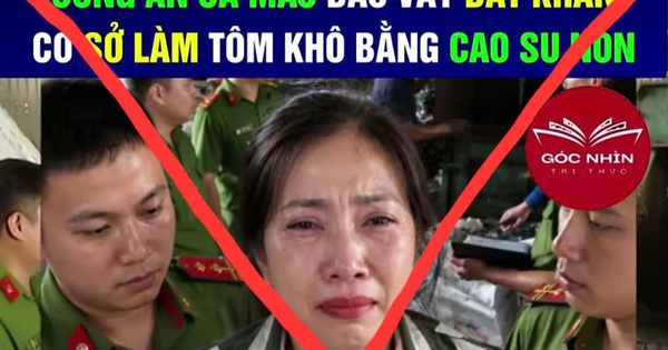 Xác định đối tượng tung tin "làm tôm khô bằng cao su non" ở Cà Mau