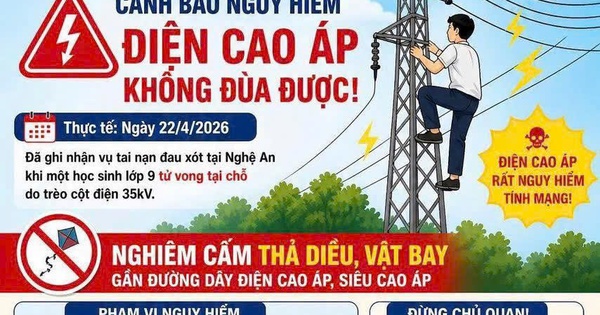 Cảnh báo nguy cơ mất an toàn điện từ việc thả diều gần đường dây điện trong dịp hè