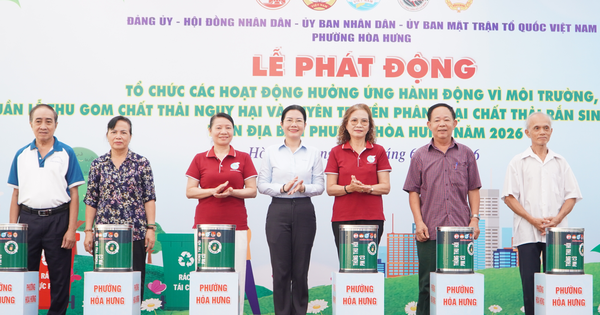 Phường Hòa Hưng kêu gọi người dân bảo vệ môi trường bằng những hành động thiết thực