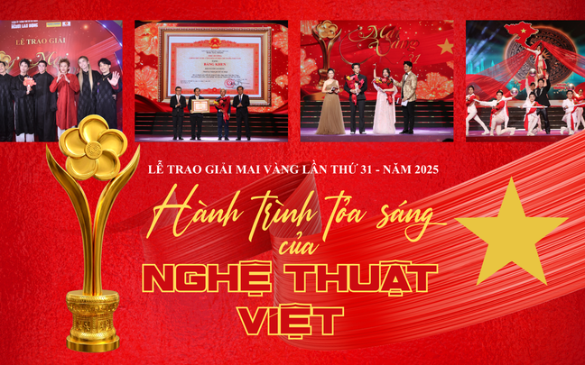 Lễ trao giải Mai Vàng lần thứ 31 - hành trình tỏa sáng của nghệ thuật Việt