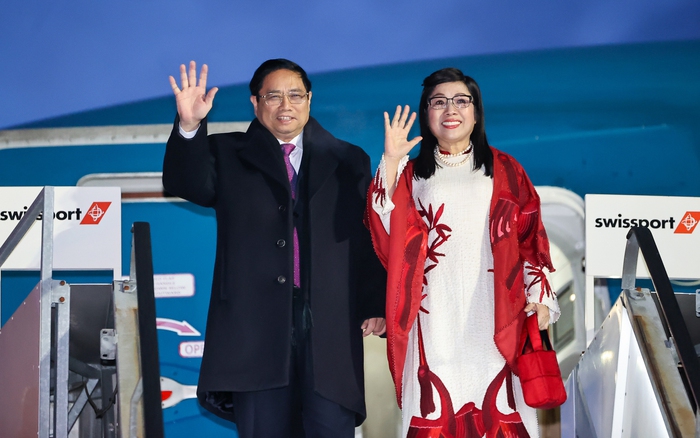 Thủ tướng Phạm Minh Chính tới Thụy Sĩ, bắt đầu chuyến công tác châu Âu