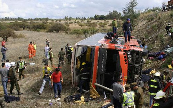 Chile: Tai nạn xe bu&yacute;t, thương vong 36 người
