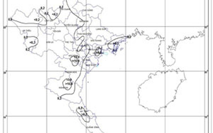 Phân bố sét tại các tỉnh phía Nam