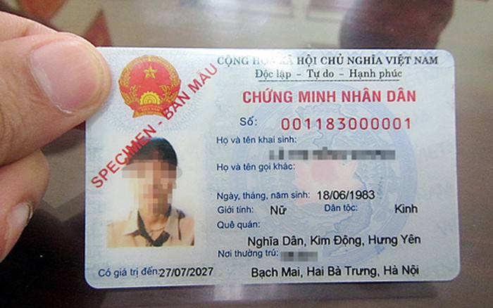 CMND 12 SỐ CÓ THỜI HẠN SỬ DỤNG TRONG 15 NĂM KỂ TỪ NGÀY CẤP
