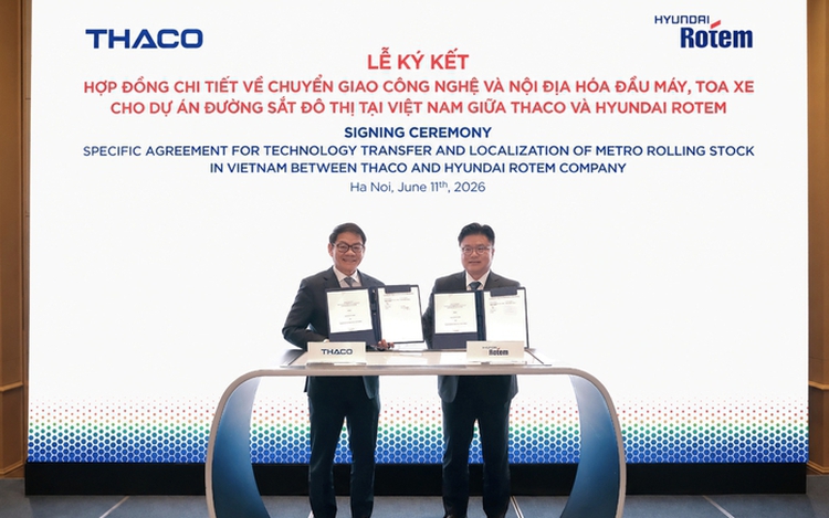 THACO and Hyundai Rotem push to localize metro train production in Vietnam